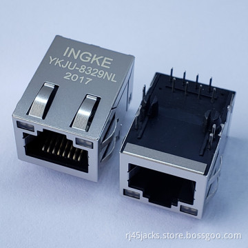 INGKE YKJU-8329NL Direct Substitute 2250030-1 Through Hole 1 Port 10/100 Base-TX RJ45 Magnetic Jack Connectors